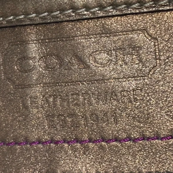 Coach Tan and Brown Signature Tote - Picture 7 of 16